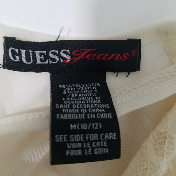 Guess Two-Layer Lace Top: size 10/12 or medium - Picture 4 of 5